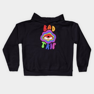 "Bad Trip" Rainbow Eye Kids Hoodie